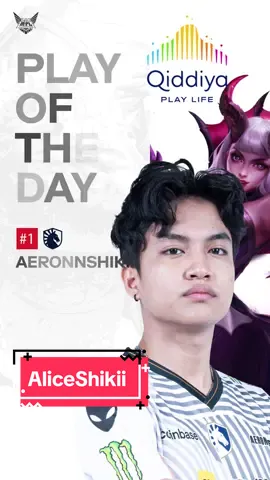 AliceShikii penuh dominasi! 🤯 Eksperimen berani berbuah aksi ciamik oleh AeronnShikii. Tak bisa dipungkiri, gameplay mesin solo kill milik TLID ini pantas untuk di-highlight dalam Qiddiya play of the day kali ini. 🔥🔥 #MPLIDS14 #WeOwnThis #Qiddiya