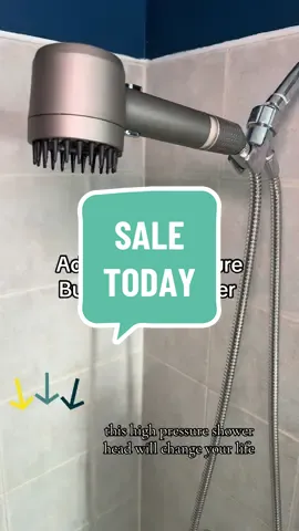 Normally $50! 4 settings, adjustable pressure, massage bristles, and a water filter!!! Flash Sale with an Additional Sellers Coupon!!!  #highpressureshowerhead #flashsaletiktok #stackablecoupon #ttshopdeals 
