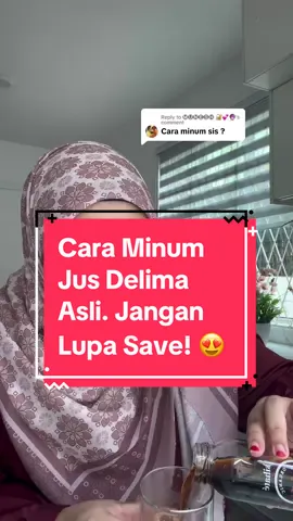 Replying to @🅜🅤🅝🅔🅢🅗 🔐💕🔮 cara minum mudah je! 😍 ready to drink! Minum 2 kali sehari pagi sebelum sarapan,malam sebelum tidur. Jangan lupa grab promosi di bag kuning! 😍 #ibumengandung  #ibuhamil  #hbrendahibuhamil  #gdm  #jusdelimaorganik  #jusdelimaasli 