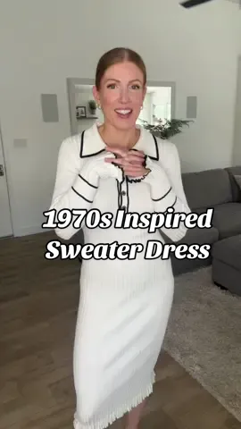 This 1970s inspired sweater dress is so dang cute & lightweight. @Grace Karin US Shop has been giving us some of the cutest Fall pieces lately, and I am here for it! #gracekarin #sweaterdress #sweaterdressstyle #dress #dresses #dresstok #falldealsforyou