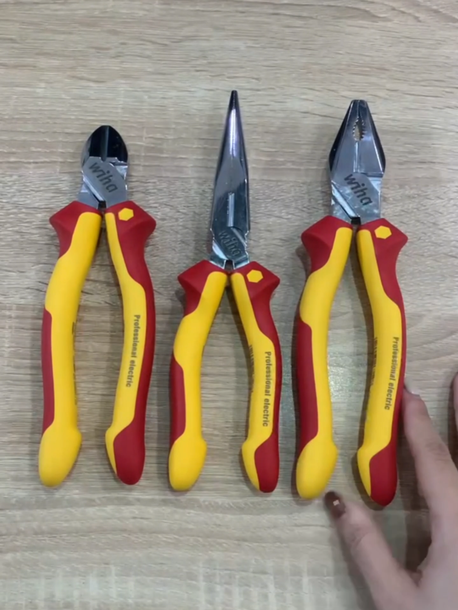 Bộ 3 Kìm Cách Điện Wiha 43340+26727+26714 #dungcucamtay #wiha #fabina #xh #fyp