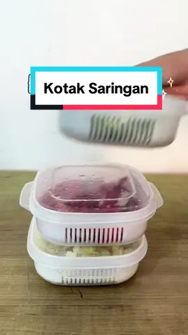 Kotak makan dengan saringan #kotakmakan #kotaksaringan 