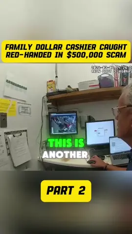 Family Dollar Cashier Caught Red-Handed In $500,000 Scam #cops #copsoftiktok #copsontiktok #police #policeofficer #policeoftiktok #bodycam #crime #truecrimetiktok