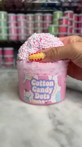 Cotton Candy Dots is ALLL about the ASMR💗🍬🫶🏻✨ #slimeasmr #slime #slimereview #slimeshop #slimesbygrace 