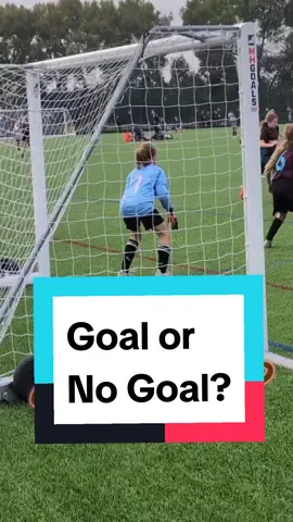 Is this a Goal or No Goal, did she have two hands on it, was it allowed or disallowed? #goalkeeper #ckthegk #maryearps #davidraya #grassrootsfootball 