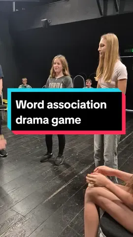 Word association- drama game. Really good for improving improvisation and on the spot thinking, competitive, fun and requires great focus.  #dramagame #wordassociation #drama #thedramacentre #teenagers #acting 