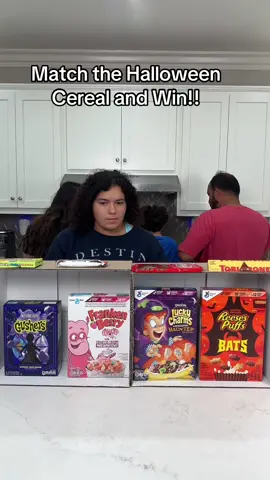 Match the Halloween Cereal #cereal #marchgame #familytime #familygames #halloween #familygamenight 