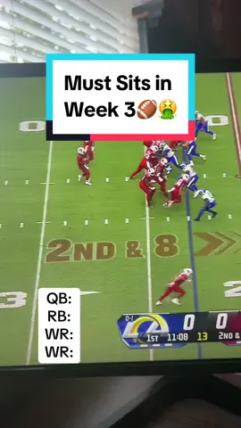 Bench these players in Week 3 of Fantasy Football🏈🤮 #nfl #nflfootball #fantasyfootball #fantasycontent #fantasysits #nflconvo