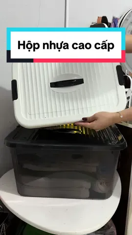 Hộp nhựa chắc chắn, đựng được rất nhiều đồ nha 😘😘😘#hopnhua #hopnhuacaocap #hopdungdo #decor #dogiadungtienich #dogiadung 