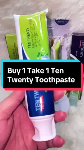 Buy 1 Take 1 TenTwenty 180g Whitening Peppermint Food Graded Healthy Family Size Toothpaste. Get Yours Now! #toothpaste #tentwentyshop #oralhygiene 