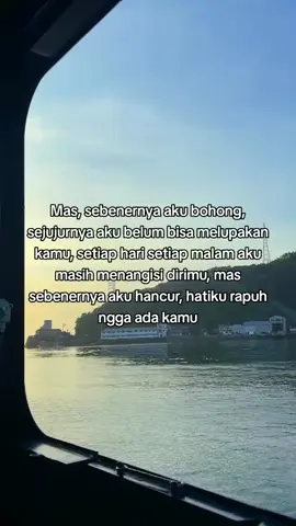 Mas bolehkah pengen kamu balik sekali lagi? sama kamu memang sakit tapi ngga sama kamu rasanya lebih sakit mas #sadquotes #sadstory 