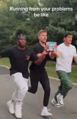 Mr.Beast, KSI and logan running with Lunchlys #entertainment #mrbeast #fyp #viral #reels #trending 