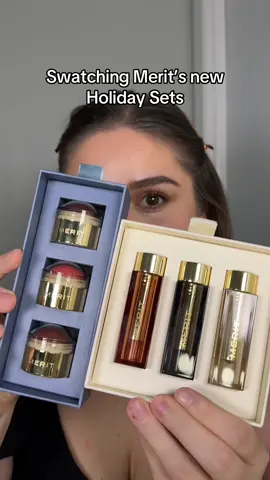 Obsessed with these new @meritbeauty holiday sets! #gifted #meritbeauty #holidaysets #meritholidayset #meritbeautyflushbalm 