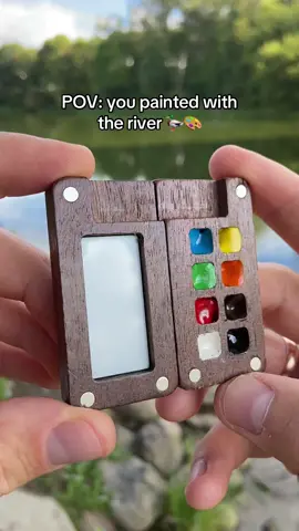 In love with my NanoPalette🎨❤️ #naturepainting #watercolorpainting #enpleinair 