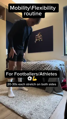 Daily Stretch/Mobility Routine for Footballers/Athletes ⚽️💪🏋️ #stretchroutine #mobility #flexibility #footballer #athlete #goalkeeper #dailystretch #mobilityroutine #stretching 