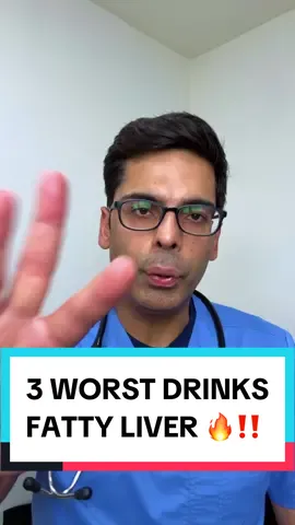 Harvard Liver Specialist: 3 Worst Beverages for Fatty Liver ‼️🚨#fattyliver #medical 