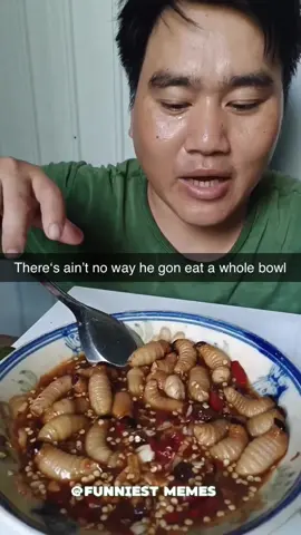 I wouldn’t eat this for a million bucks 🤮🤢 #chinesefood #insects #meme 