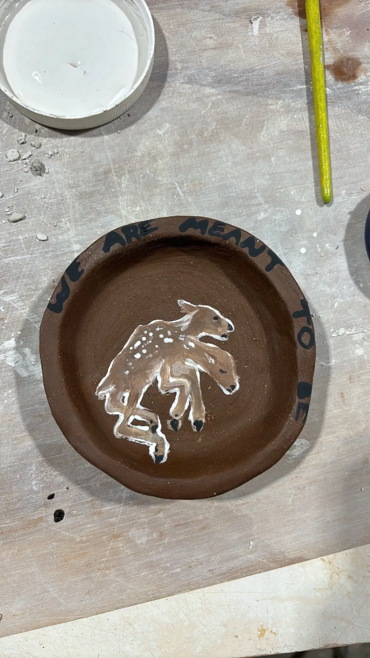 some ceramic dishes i made inspired by @Februaryfifth !!! If ur reading this Hi I love ur account and I wanna make a billion of these is that okay #onthisday #ceramics #sculptor #fyp #foryoupage #foryou #viral #trending #Love #weirdcore #coquette #surrealism 