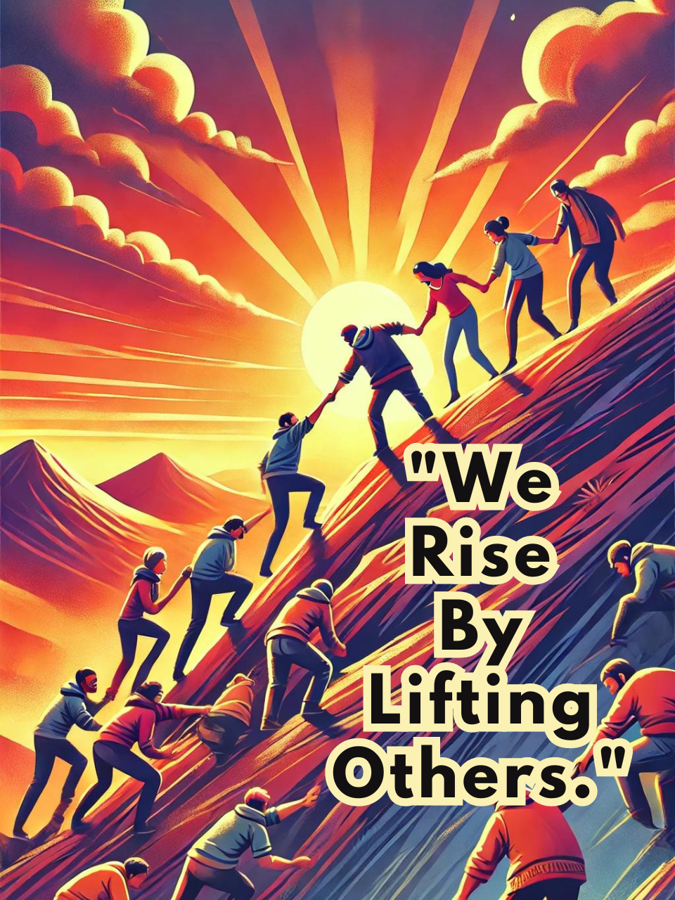 We Help, We Rise 🤝🏻🙏🏻 “We rise by lifting others.