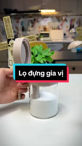 Lọ đựng gia vị thủy tinh chống ẩm, có ngăn để thìa thông minh tiện lợi #lodunggiavi #hopdunggiavi #logiavithuytinh #logiavithongminh #xuhuong