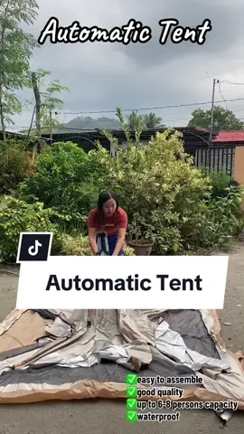 Automatic tent. Perfect sa mga mahilig mag beach and camping jan. #tent #automatictent #campingtent #automaticcampingtent 