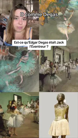 EDGAR DEGAS et la théorie farfelue qui a buzzé sur le Tiktok anglophone ! évidemment ce ne sont que des théories sur Jack l’Éventreur comme il y en a des centaines mais je la trouvais amusante pour introduire ce topo sur Degas ! C’était au XIXème donc difficile d’avoir un jour la certitude de qui etait cet homme mais l’enquête de @Kiki Schirr / Кики Щир / 史秀玉 est super divertissante alors allez voir si le sujet vous intéresse !!  Par ailleurs, si ce n’était pas clair je ne dis à aucun moment que Degas faisait partie de ceux qui abusaient les danseuses, il décrivait seulement une réalité mais il faut dire qu’il l’a fait un sacré nombre de fois et vu sa réputation de misogyne on peut légitimement trouver ça un peu moins glamour que des jolies images de ballet !  Et aussi dites moi ce que vous pensez pour le E 👀👀👀 #apprendresurtiktok #histoiredelart #peinture #sculpture #degas #jackleventreur #paris #histoire 