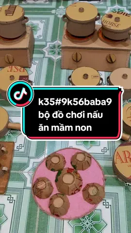bộ dụng cụ nấu ăn bằng bìa catton #gocxaydung #bobinhly #bododunggiadinh #gocphanvai #kieuhoa#cogiaomamnon #mamnon #tranhsteammamnon 