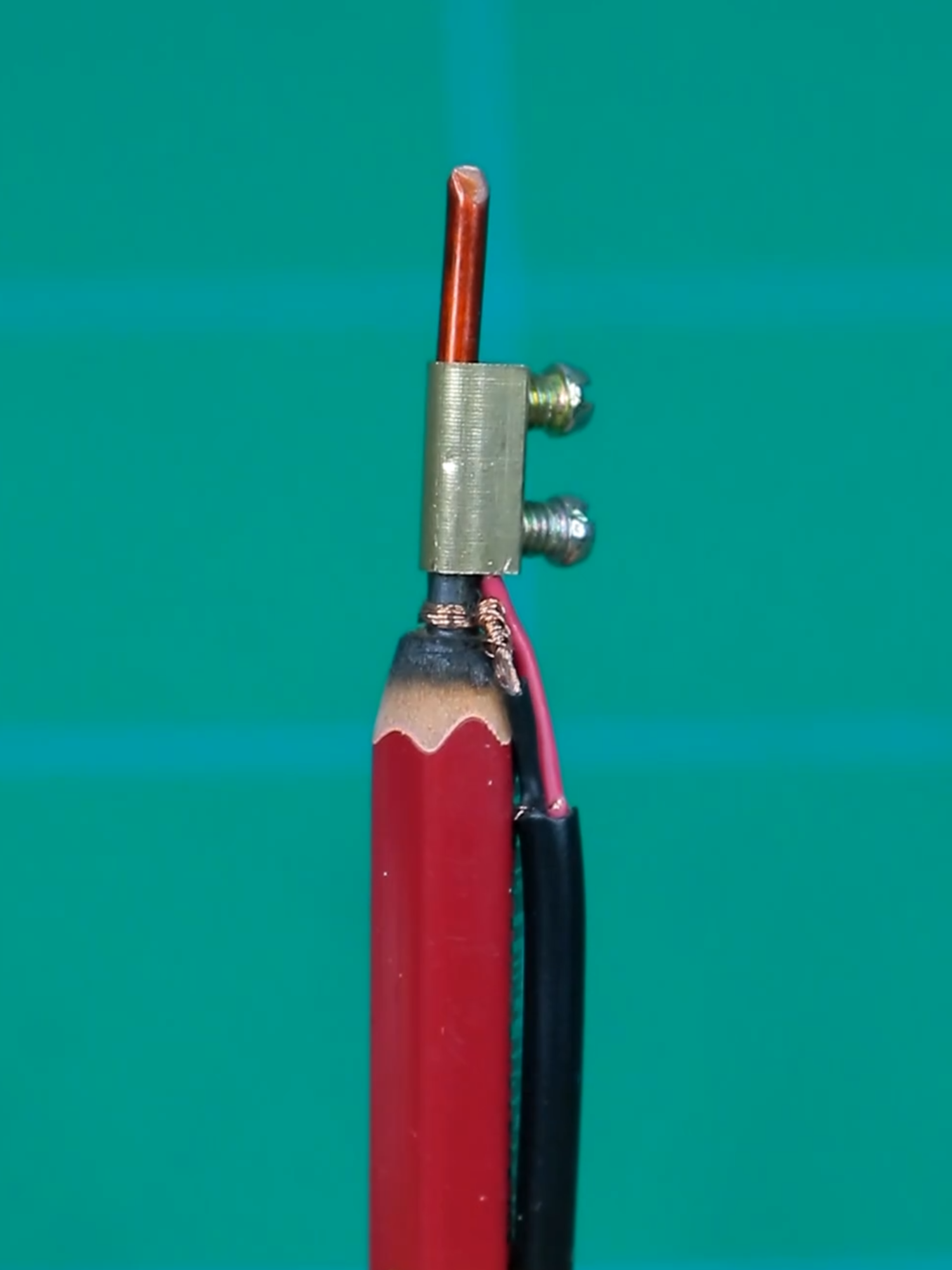 How to make a Soldering Iron from a Pencil #shorts