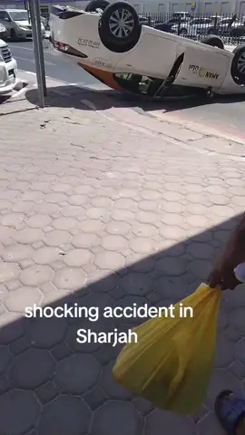 #sharjah #taxi #accident #2024 #becareful 