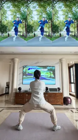 中式古法健身 古法健身真太厉害了！4加入道门！坚持七天瘦全身！每个动作 5分钟，增加大腿力量！瘦腹瘦腰！#古法健身 #居家锻炼 ＃道家养生 #养生＃武当功夫 