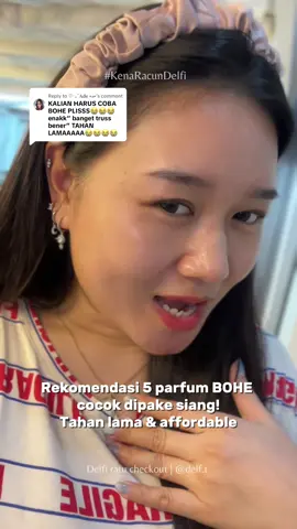 Replying to @♡‧₊˚𝐀𝐝𝐞 •ﻌ• parfum bohe yang awet2 dan bs dipake siang.. tp stok mau abis gez klo gk ad di kerkun yauda tunggu restock ya🫶🏻🤣 #bohebali #parfumbohe #parfumtahanlama #parfumviral #parfumtiktok #perfumetok #parfumlokal 