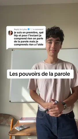 Replying to @Lylou🪼🫧  Les pouvoirs de la parole