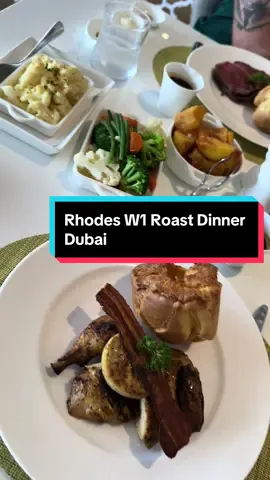 Another Sunday Roast in Dubai!  📍 Located at Grosvenor House! #dubai🇦🇪 #dubai_dxb_uae #dubailife #dubaifoodie #food #roastdinner #lunchideas #roastbeef #roastchicken #dinner #buyonegetonefree #dubai_dxb_uae🇦🇪 #fy #fyp #sunday #sundayroutine 