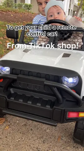Check out this remote control ride on car for kids! My kids loved this car and ask to drive every day 😍 It's currently ON SALE too! #kidsremotecontrolcar  #RemoteControledCars #toddlercars #boymom #remotecontrolcar #electriccarkids #tiktokshopsale  