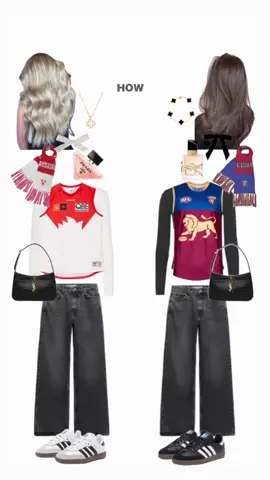 footy grand final fits ❤️🤍 #fyp #foryou #foryoupage #australia #outfitinspo #football #grandfinal #sydneyswans #brisbanelions #sport #aussie #trending #zachbryan #fypviralシ #xybca 