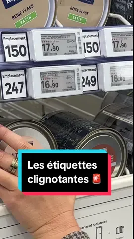 🚨 On sait que c’est galère de retrouver certains produits en magasin… Pas de panique ! On a mis en place des étiquettes qui clignottent pour que vous les trouviez en un clin d’œil 😉✨ #leroymerlin #application #etiquettes 