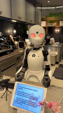 Dawn Restaurant in Tokyo, Japan 🇯🇵 #dawn #tokyo #japan #parati #fyp #viral  It’s permanent experimental cafe where people who have difficulty going out for various reasons remotely operate our avatar robots from their homes and hospitals, to provide services so they’re able to work from home. They aim to achieve a new form of social participation through the use of technology.