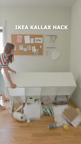 Das schnellste Kallax Makeover aller Zeiten 😄  #ikeahacks #ikeahack #ikeatok #ikeafinds #ikeahacksdiy #kallaxhack #kallaxdiy #ikeakallax #kallax 
