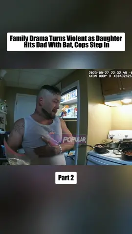 Part 2 Family Drama Turns Violent as Daughter Hits Dad With Bat, Cops Step In #bodycam#cops#copsoftiktok#copsontiktok#police#policeofficer#policeoftiktok#fyp