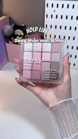 Bảng phấn mắt dịu keo 16 ô nhà Hold Live ✨ #bangphanmat #holdlive #phấnmắt #phanmat16o #makeup #reviewlamdep 