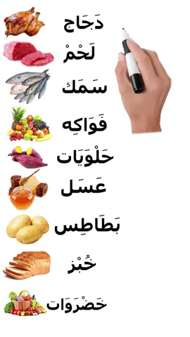 learn arabic food vocabulary  in seconds ! #LearnArabic #ArabicLanguage #ArabicLessons #SpeakArabic #ArabicVocabulary #ArabicGrammar #ArabicForBeginners #ArabicTips #LanguageLearning #StudyArabic #ArabicTeacher #ExplorePage #ForYou #Viral #FYP #LearnWithMe #EducationalContent #تعلم_العربية #لغة_عربية #تعليم #تعلم_معي #تعليم_عن_بعد #التعلم_الذاتي #تعلم_لغة_جديدة #DailyArabic #ArabicPractice #ArabicChallenge #ImproveYourArabic #ArabicSpeaking #ArabicFluency #ArabicIdioms #ArabicExpressions #OnlineEducation #LearnEveryday #SelfStudy #LanguageExchange #ArabicConversation #ArabicQuotes #StudyMotivation #StudyWithMe #ArabicWords #ArabicPhrases #لغة_العرب #اللغة_العربية #تعلم_العربية_للمبتدئين #دروس_العربية #كلمات_عربية #عبارات_عربية #اللهجة_العربية #اللغة_العربية_لغير_الناطقين_بها #إثراء_اللغة #الفصحى #اللغة_الفصحى 