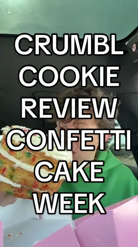 CRUMBL COOKIE REVIEW CONFETTI CAKE WEEK  @TyBott 