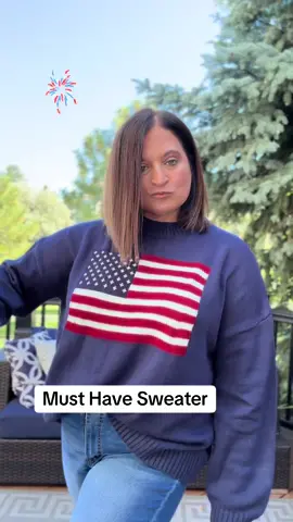 great sweater for this time of year #usa🇺🇸 #flagsweater #fyp 