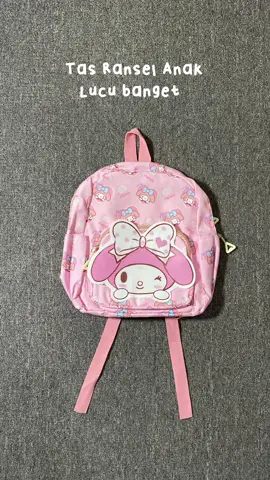 Cute bgtt tas ransel nya buat anak!!🎀🙌🏻 bahan nya bagus 😍🤏 #ranselanak #tasanak #tassekolahanak #ransellucu #tasmymelody #mymelody #backpackanak #fyp 