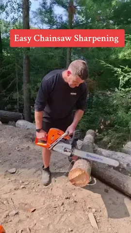 Easy way to sharpen a chainsaw - using the @granberginternational sharpener. I've always struggled to sharpen my chains by hand but this tool makes it quick and easy. Simply attach it to your bar insert a standard file. You can set the depth, tilt and angle which makes sharpening a breeze. I was able to bring this dull chain back to almost factory sharp.  #chainsaw #chainsawtip #chainsawsharpening #tooltip #tools #toolrepair #toolsofthetrade #arborist #arboristlife #arboristsofinstagram #treework #treefelling #treeremoval #firewoodprocessor #firewood #cottagelife #renotip #renoproject #homerenos #homeprojects #bluecollarlife 