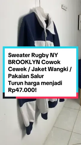 Sweater Rugby NY BROOKLYN Cowok Cewek / Jaket Wangki / Pakaian Salur Turun harga menjadi Rp47.000!#sweter #nybrooklyn #fyp #tiktokviral 
