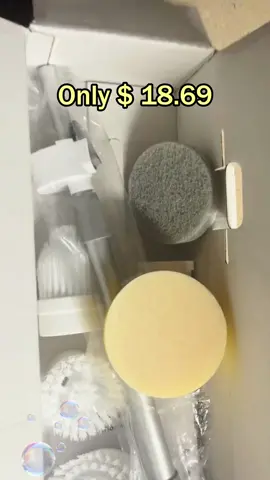 Motorized rotary scrubber brush makes cleaning easier for me