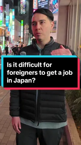 Is it difficult for foreigners to get a job in Japan?🤔#interviews #interview #streetinterview #japanculture 