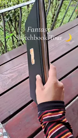 Sketchbook tour 🌱 I started this sketchbook in Dec 2023 and completed it a week ago! it's filled with experiments, studies, and illustrations #sketchbooktour 