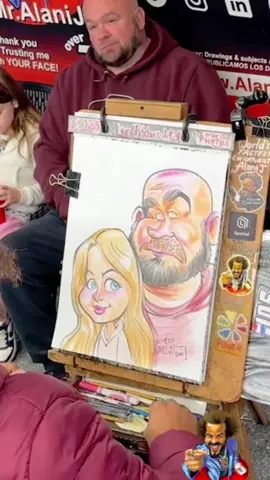 Funny Caricature #caricature #funny #streetart #waikiki #art #artist #fun #hilarious #fyp #foryou #foryoupage #trending 